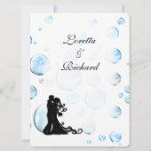 Faire-part de mariage Fun Imaginaire bulles (Dos)