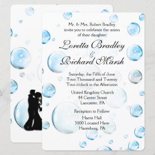 Faire-part de mariage Fun Imaginaire bulles