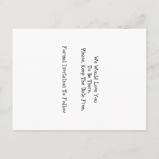 Faire-part de mariage futur marié et future mariée (Dos)