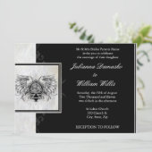 Faire-part de mariage gaélique irlandais de noeud  (Debout devant)