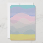 Faire-part de mariage gai coloré avec Casquette (Dos)