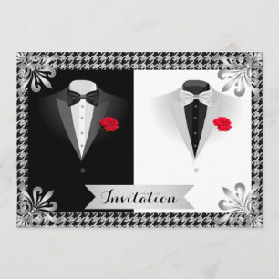 Faire-part de mariage gai élégant avec des