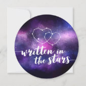 Faire-part de mariage Galaxie | Écrit Dans Les Éto (Devant)