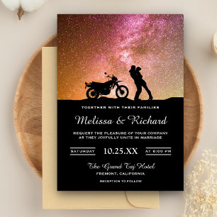 Faire-part de mariage Galaxy Couple Crépuscule Rom
