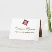 Faire-part de mariage Ganesha Chocolat Rose (Dos)