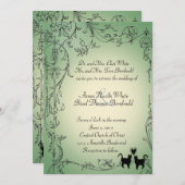 Faire-part de mariage Garden Cats (Devant / Derrière)