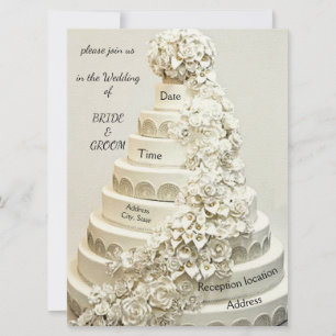 faire-part de mariage "gâteau Mariage orange"