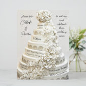 faire-part de mariage "gâteau Mariage orange" (Debout devant)