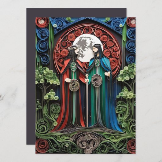 Faire-part de mariage gay (Devant / Derrière)