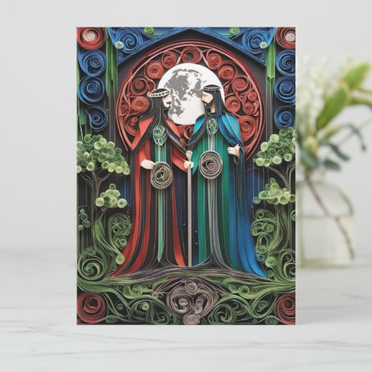 Faire-part de mariage gay (Debout devant)