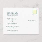 Faire-part de mariage gay coloré (Dos)