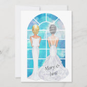 Faire-part de mariage gay lesbien (Devant)