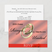 Faire part de mariage gay lesbien RSVP Annonce (Devant / Derrière)