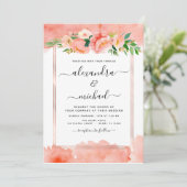 Faire-part de mariage géométrique de la plage de c (Debout devant)