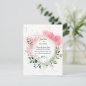 Faire-part de mariage géométrique des fils de feui (Debout devant)