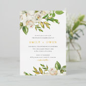 Faire-Part de Mariage Gilded Blooms (Debout devant)