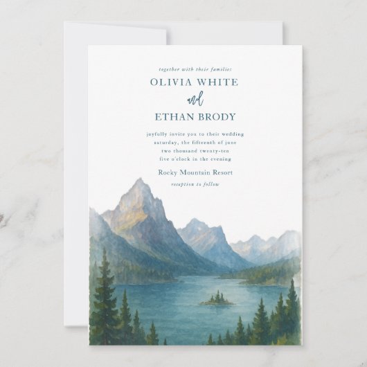 Faire-part de mariage glaciaire (Devant)