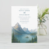 Faire-part de mariage glaciaire (Debout devant)