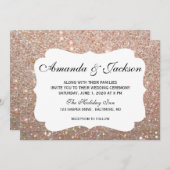 Faire-part de mariage - Glit Fab Two - Rose Gold (Devant / Derrière)