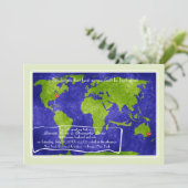 Faire-part de mariage global de destination (Debout devant)