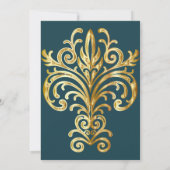 Faire-part de mariage Gold Crest (Dos)