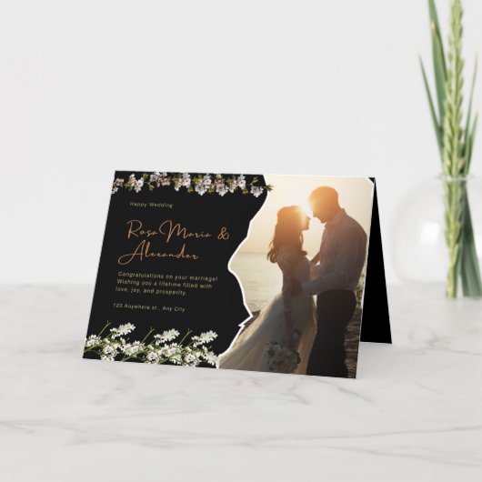 Faire-part de mariage Gold de luxe (Devant)