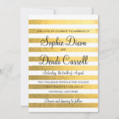 Faire-part de mariage Gold Foil (Devant)