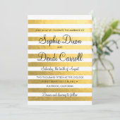 Faire-part de mariage Gold Foil (Debout devant)