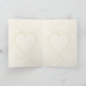Faire-part de mariage Gold Heart (Intérieur)