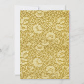 Faire-part de mariage Gold Kente avec détails sur  (Dos)