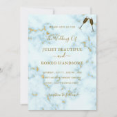 Faire-part de mariage Gold Marbre blanc Design de  (Devant)