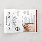 Faire-part de mariage Gold Passport (Couchage intérieur)