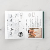 Faire-part de mariage Gold Passport (Couchage intérieur)