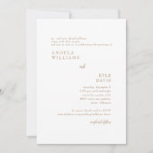 Faire-part de mariage Gold Simplicity Bride Parent (Devant)