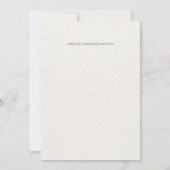 Faire-part de mariage Golden Wattle (Dos)