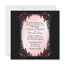 Faire-part de mariage Goth du quartier français