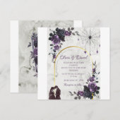 Faire-part de mariage gothique (Devant / Derrière)