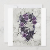 Faire-part de mariage gothique (Dos)