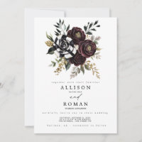 Faire-part de mariage gothique