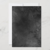 Faire-part de mariage gothique avec cercueil et ro (Dos)