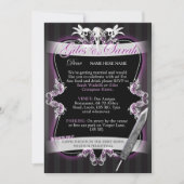 Faire-part de mariage gothique - Commission (Devant)