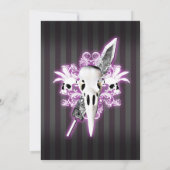 Faire-part de mariage gothique - Commission (Dos)