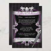 Faire-part de mariage gothique - Commission (Devant / Derrière)