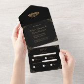 faire-part de mariage gothique de tatouage de 3 en (Déchirure)