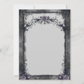 Faire-part de mariage gothique d'Halloween (Dos)