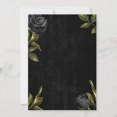 Faire-part de mariage gothique d'Halloween (Dos)