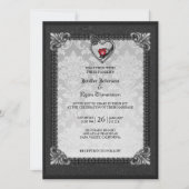 Faire-part de mariage gothique d'Halloween (Devant)