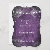 Faire-part de mariage gothique d'Halloween (Devant)