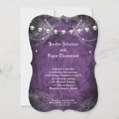 Faire-part de mariage gothique d'Halloween (Dos)