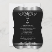 Faire-part de mariage gothique d'Halloween (Dos)